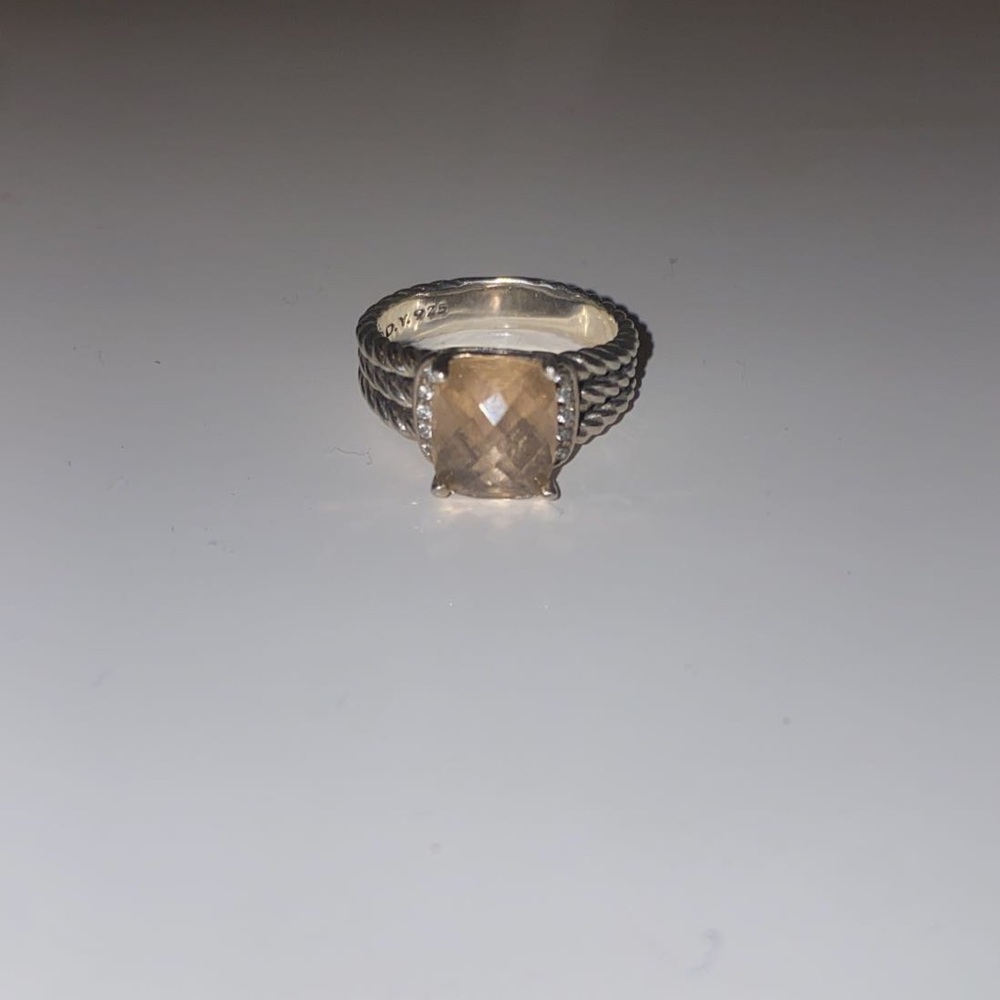 David Yurman Morganite Petite Wheaton Ring